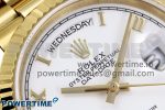 Day Date 36 YG TWSF Best Edition White Roman Dial on YG Bracelet A2836 - Image 4
