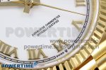 Day Date 36 YG TWSF Best Edition White Roman Dial on YG Bracelet A2836 - Image 5