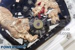 RM51 Transparent Tourbillon RMF Best Edition RG Tiger/Dragon Dial on Transparent Rubber Strap - Image 5