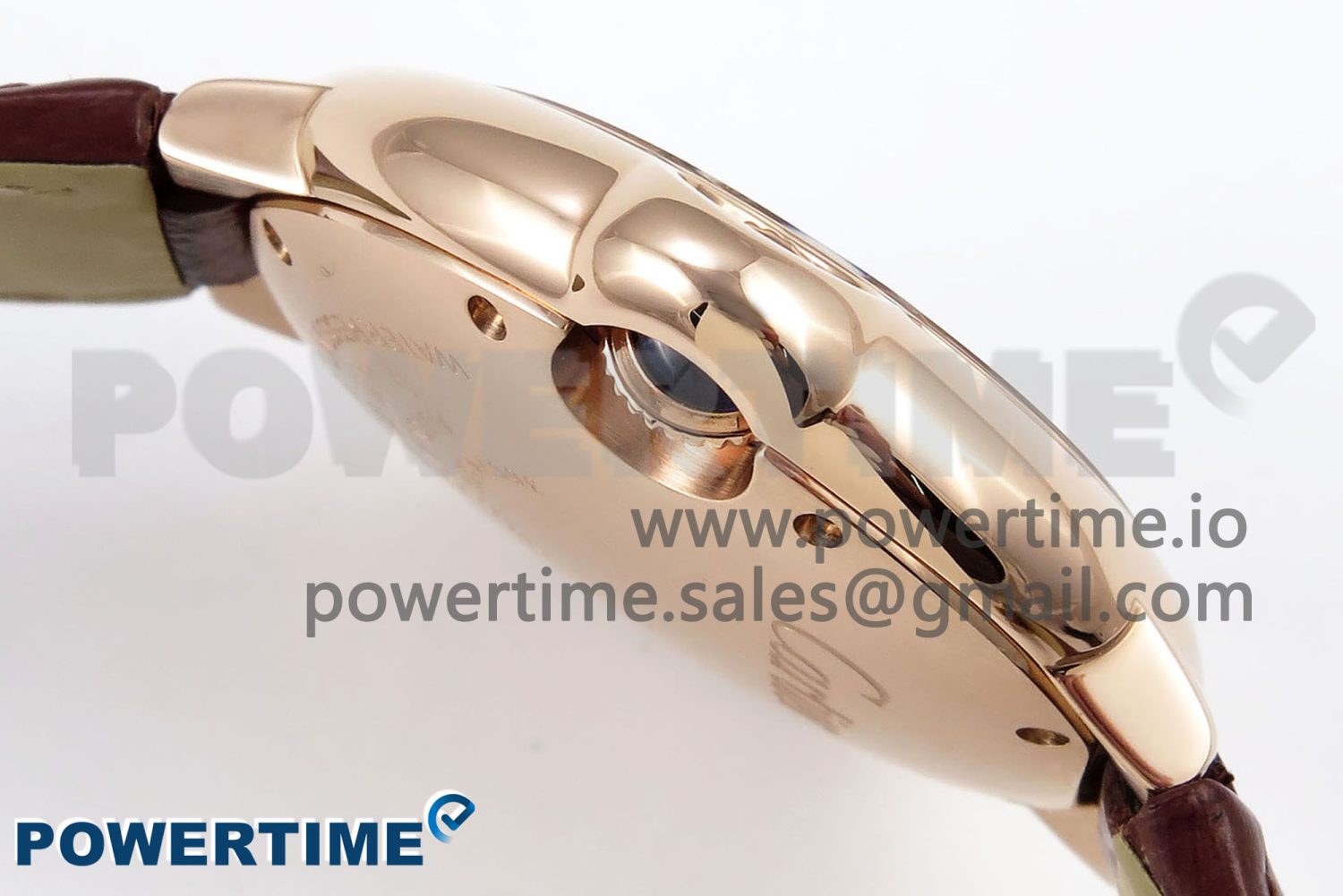 Ballon Bleu 33mm RG AF 1:1 Best Edition Silver Dial on Brown Leather Strap SEIKO NH05A - Image 6