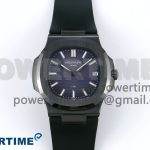 AET Nautilus 5711 Green Ceramic AMGF Best Edition Blue Dial on Green Rubber Strap MIYOTA 9015