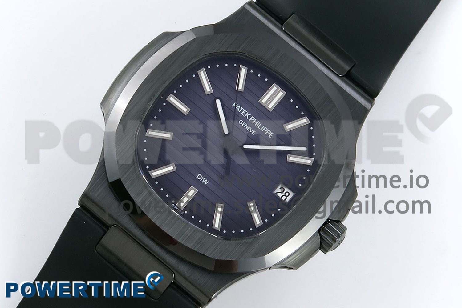 AET Nautilus 5711 Green Ceramic AMGF Best Edition Blue Dial on Green Rubber Strap MIYOTA 9015 - Image 2