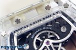 RM51 Transparent Tourbillon RMF Best Edition RG Tiger/Dragon Dial on Transparent Rubber Strap - Image 9