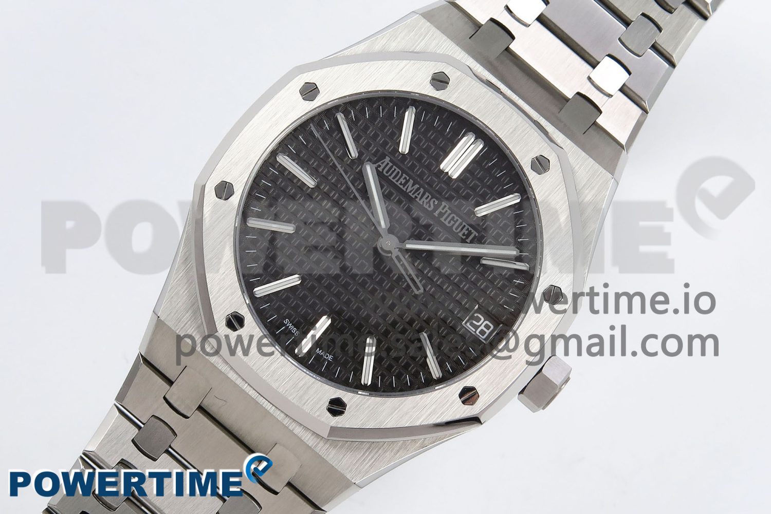Royal Oak 41mm 15510 “50th Anniversary” SS SF 1:1 Best Edition Gray Dial on SS Bracelet SA4302 Super Clone - Image 2