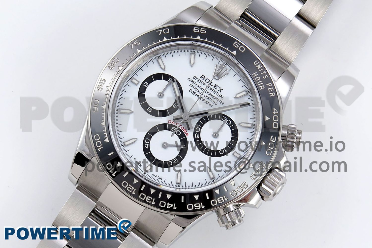 2023 Daytona 126500 ZF 1:1 Best Edition 904L SS Case and Bracelet White Dial SH4130 - Image 2