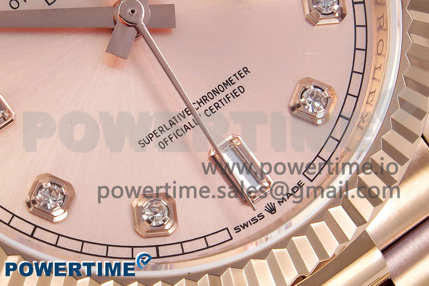 Day Date 36 RG TWSF Best Edition RG Diamonds Dial on RG Bracelet A2836 - Image 5