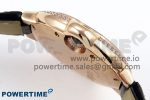 Ballon Bleu 33mm RG AF 1:1 Best Edition Silver Dial Diamonds Bezel on Black Leather Strap SEIKO NH05A - Image 6