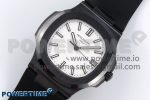 AET Nautilus 5711 Black Ceramic AMGF Best Edition White Dial on Black Rubber Strap MIYOTA 9015 - Image 2