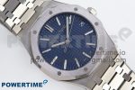 Royal Oak 41mm 15510 “50th Anniversary” SS SF 1:1 Best Edition Blue Dial on SS Bracelet SA4302 Super Clone - Image 3