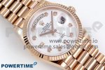 Day Date 36 RG TWSF Best Edition White Diamonds Dial on RG Bracelet A2836 - Image 3