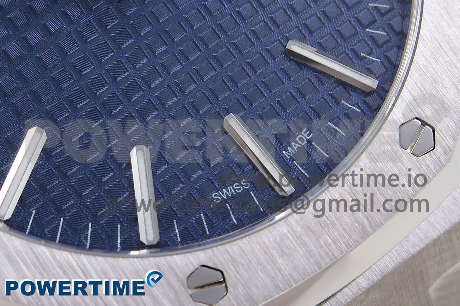 Royal Oak 41mm 15510 “50th Anniversary” SS SF 1:1 Best Edition Blue Dial on SS Bracelet SA4302 Super Clone - Image 5