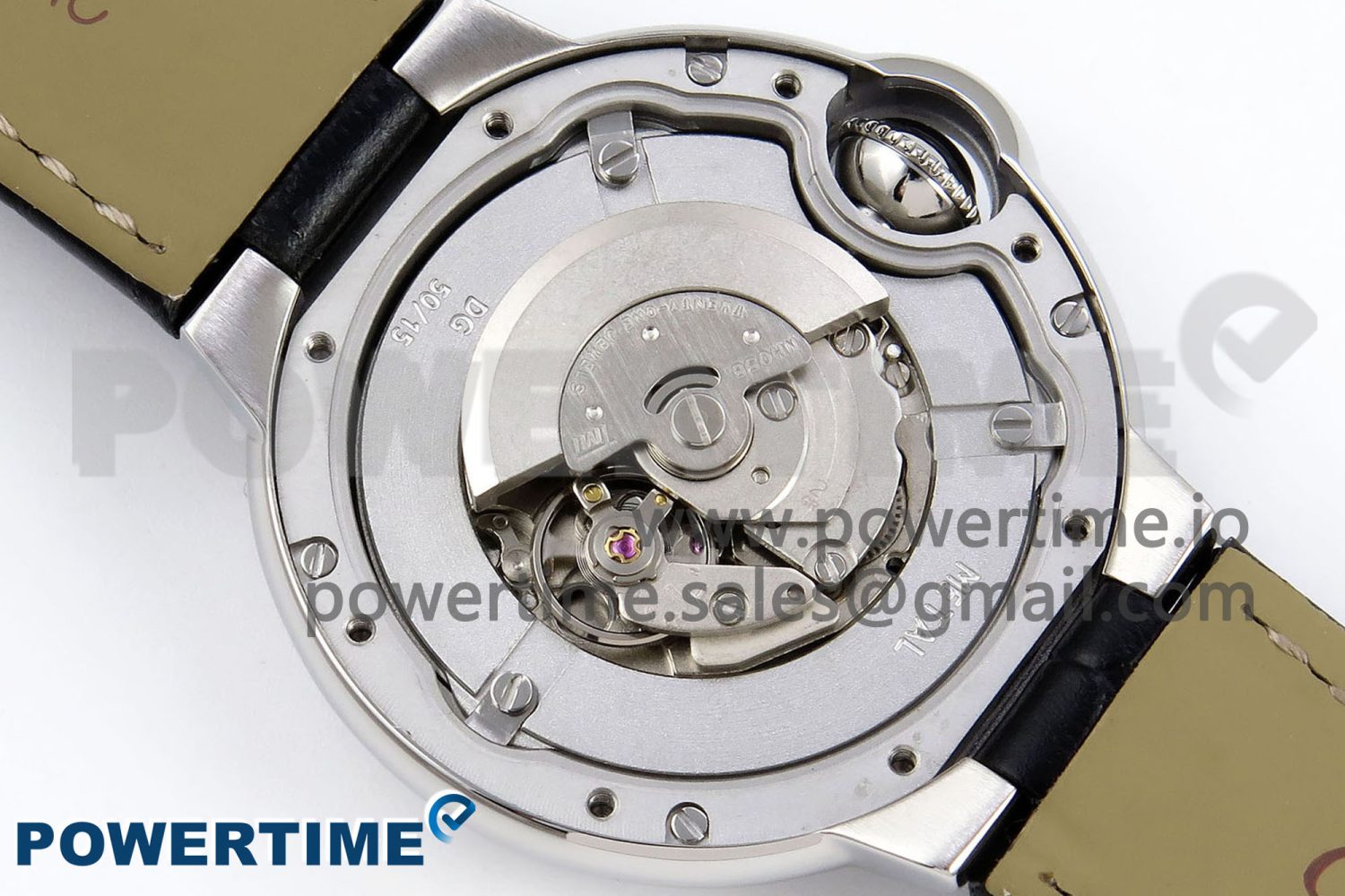 Ballon Bleu 33mm SS AF 1:1 Best Edition Silver Diamonds Dial on Black Leather Strap SEIKO NH05A - Image 12