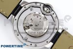 Ballon Bleu 33mm SS AF 1:1 Best Edition Silver Diamonds Dial on Black Leather Strap SEIKO NH05A - Image 11