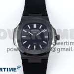 AET Nautilus 5711 Black Ceramic AMGF Best Edition Black Dial on Black Rubber Strap MIYOTA 9015