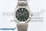 Royal Oak 41mm 15510 “50th Anniversary” SS SF 1:1 Best Edition Green Dial on SS Bracelet SA4302 Super Clone