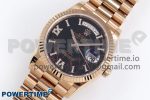 Day Date 36 RG TWSF Best Edition Black Roman Diamonds Dial on RG Bracelet A2836 - Image 2