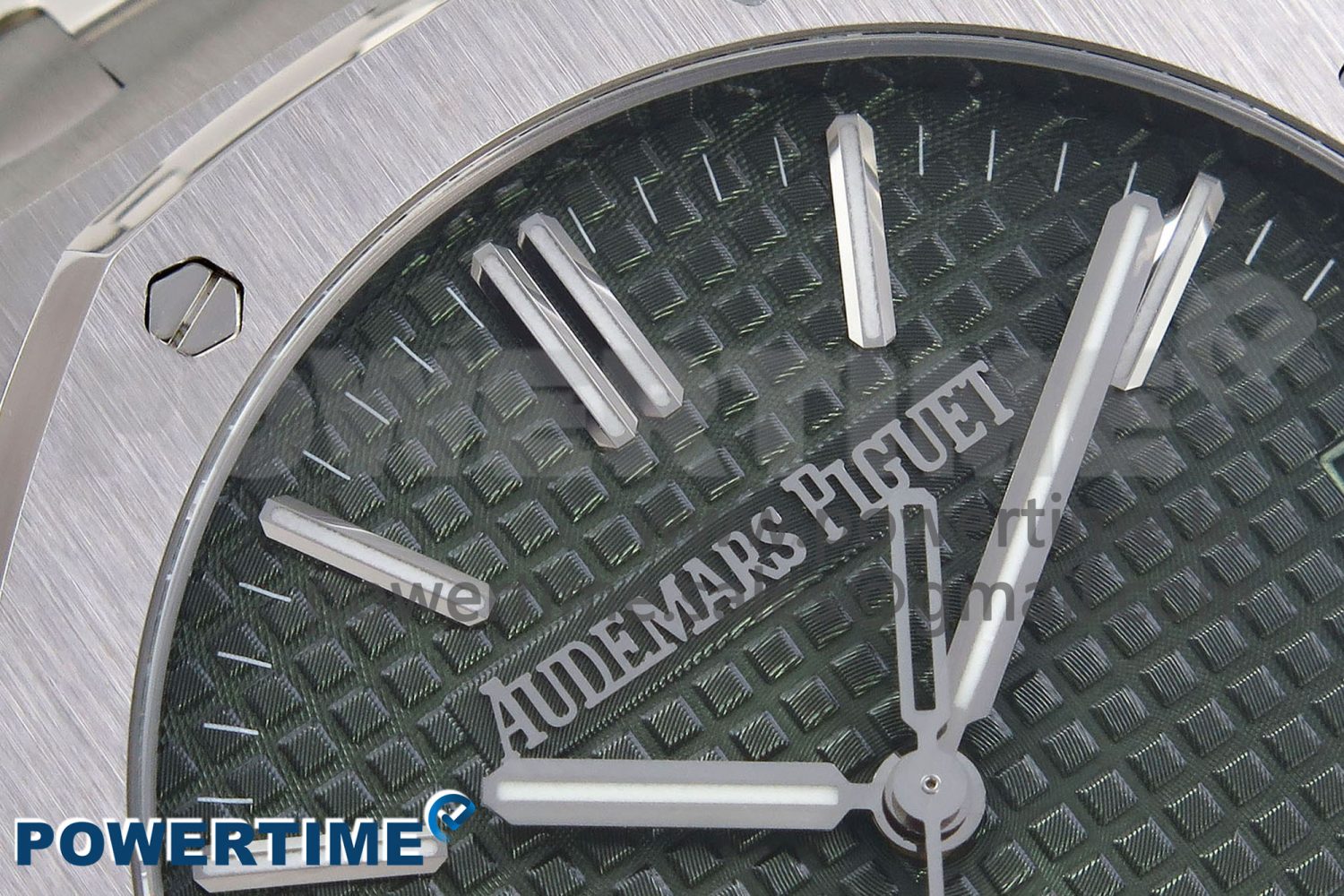 Royal Oak 41mm 15510 “50th Anniversary” SS SF 1:1 Best Edition Green Dial on SS Bracelet SA4302 Super Clone - Image 4