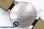 Ballon Bleu 33mm SS AF 1:1 Best Edition Silver Diamonds Dial on Black Leather Strap SEIKO NH05A - Image 10