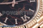 Day Date 36 RG TWSF Best Edition Black Roman Diamonds Dial on RG Bracelet A2836 - Image 5