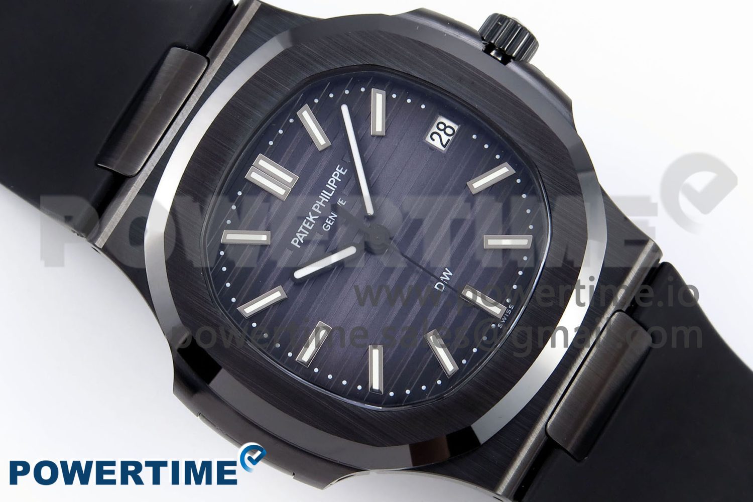 AET Nautilus 5711 Black Ceramic AMGF Best Edition Blue Dial on Black Rubber Strap MIYOTA 9015 - Image 3
