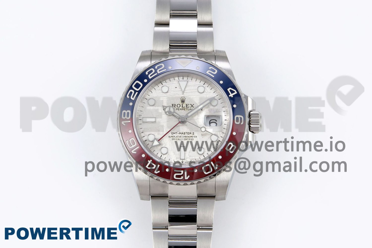 GMT-Master II 126719 BLRO Blue/Red Ceramic C+SF Best Edition Meteorite Dial on Bracelet VR3285 CHS - Image 1