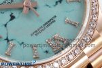 Day Date 36 RG TWSF Best Edition Blue Roman Diamonds Dial Diamonds Bezel on RG Bracelet A2836 - Image 5