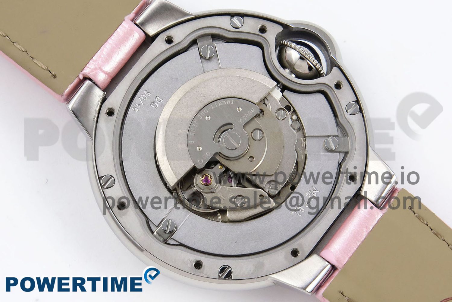 Ballon Bleu 33mm SS AF 1:1 Best Edition Pink Dial on Pink Leather Strap SEIKO NH05A - Image 11