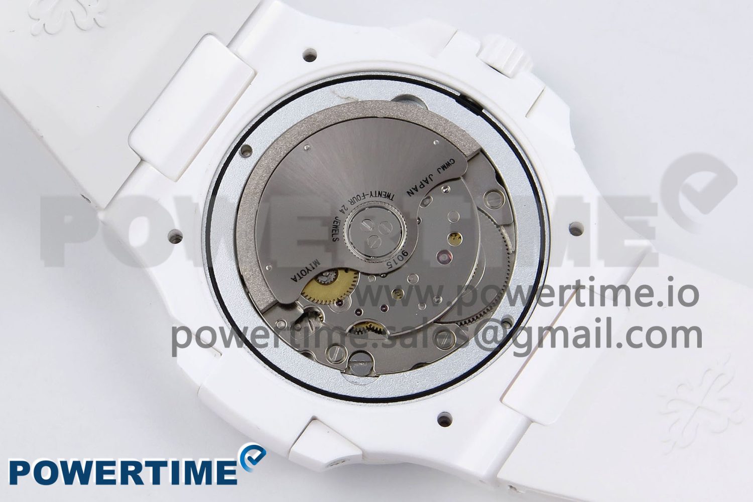 AET Nautilus 5711 White Ceramic AMGF Best Edition Brown Dial on White Rubber Strap MIYOTA 9015 - Image 10