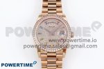 Day Date 36 RG TWSF Best Edition Diamonds Dial Diamonds Bezel on RG Bracelet A2836