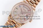 Day Date 36 RG TWSF Best Edition Diamonds Dial Diamonds Bezel on RG Bracelet A2836 - Image 2