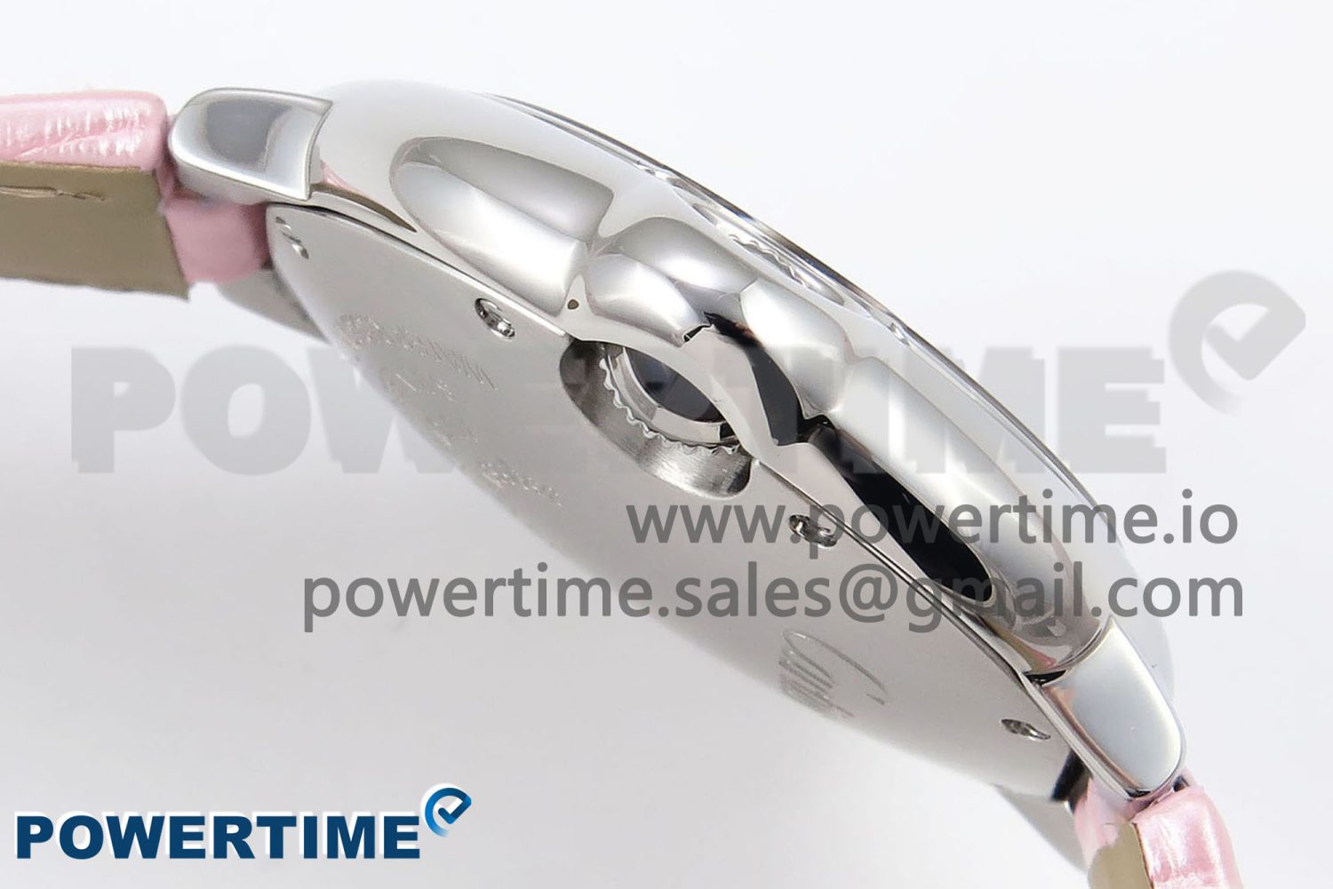 Ballon Bleu 33mm SS AF 1:1 Best Edition Pink Dial on Pink Leather Strap SEIKO NH05A - Image 6