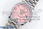 Day Date 36 SS TWSF Best Edition Pink Roman Diamonds Dial on SS Bracelet A2836 - Image 2