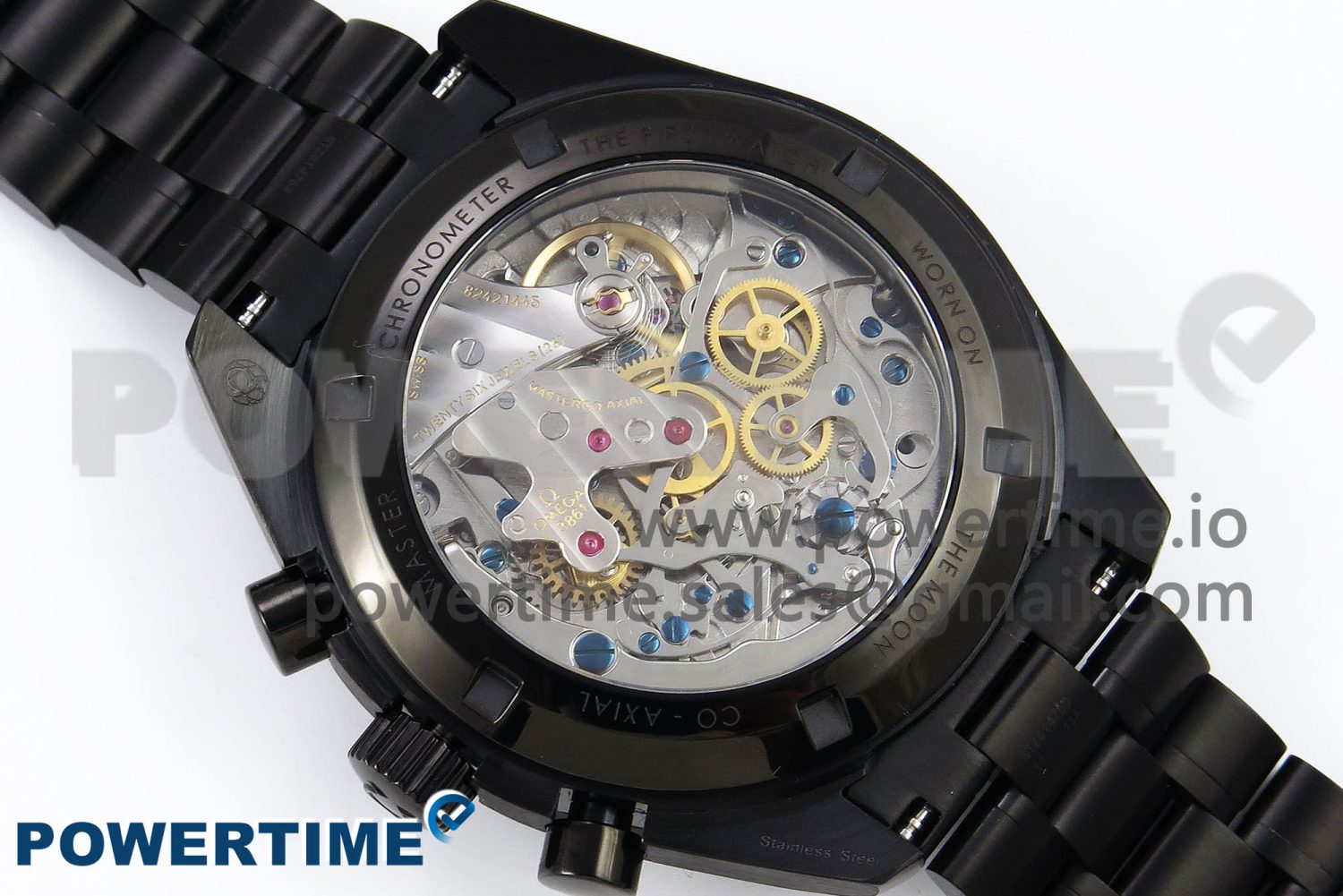 Speedmaster Black Benom PVD Moon RMF Best Edition on PVD Bracelet Lemania HW - Image 8