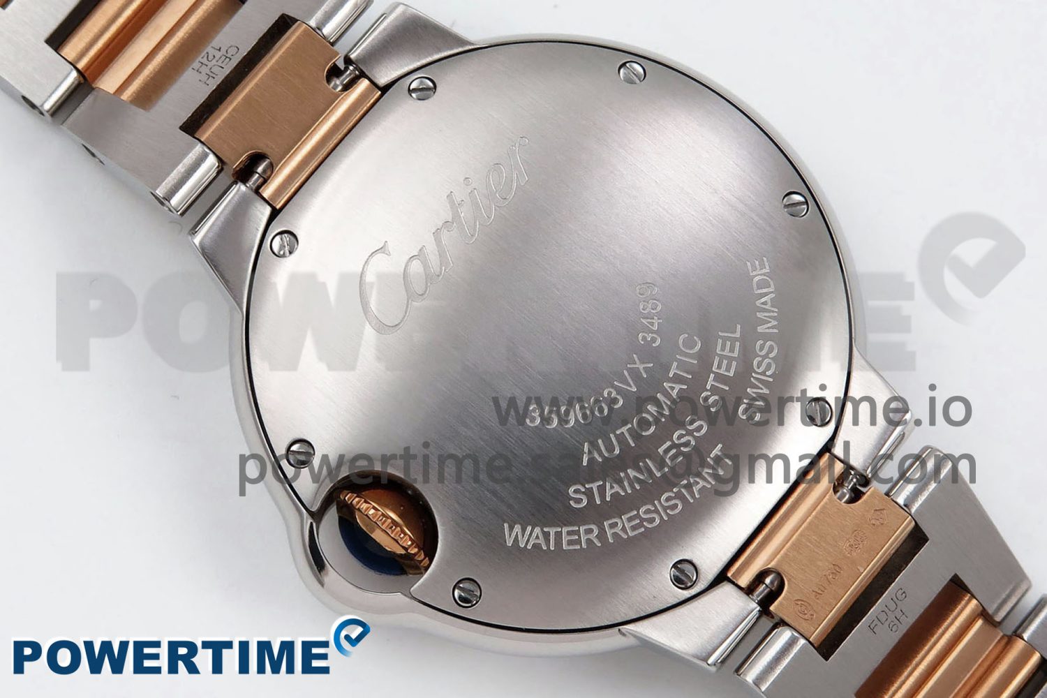 Ballon Bleu 33mm SS/RG AF 1:1 Best Edition Silver Dial on SS/RG Bracelet SEIKO NH05A - Image 12