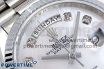 Day Date 36 SS TWSF Best Edition White Diamonds Dial on SS Bracelet A2836 - Image 4