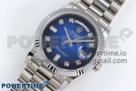 Day Date 36 SS TWSF Best Edition Blue Diamonds Dial on SS Bracelet A2836 - Image 2