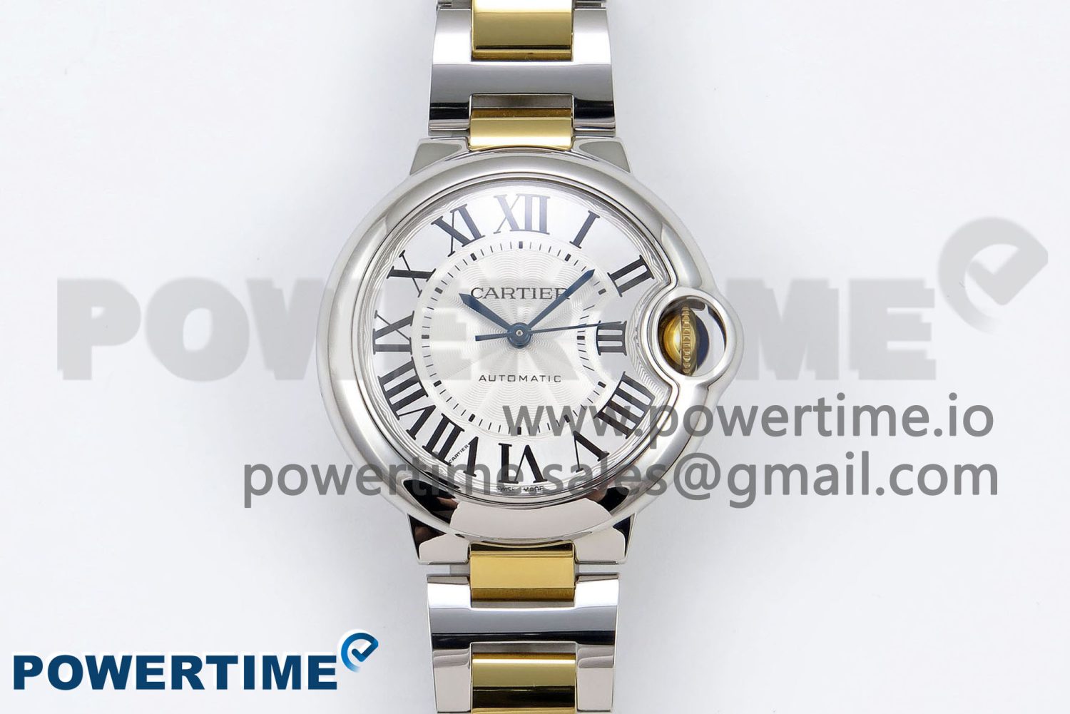 Ballon Bleu 33mm SS/YG AF 1:1 Best Edition Silver Dial on SS/YG Bracelet SEIKO NH05A - Image 1
