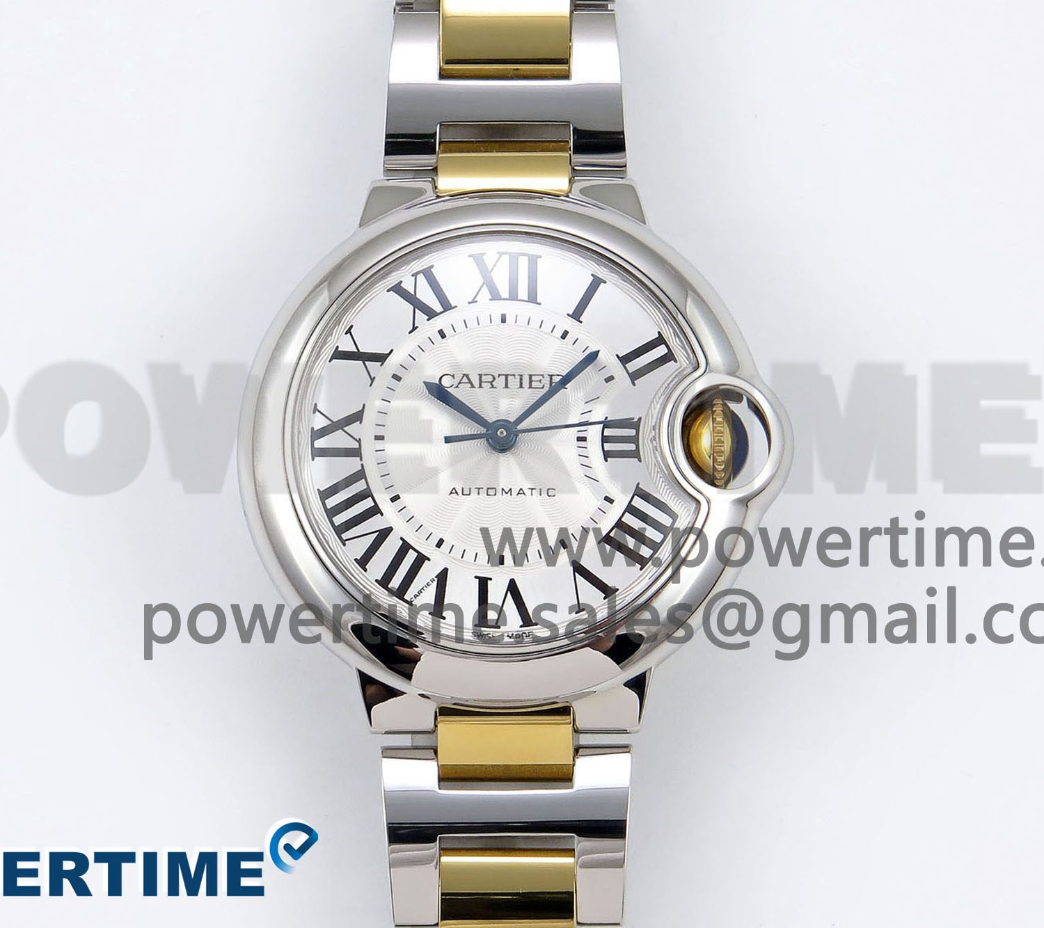Ballon Bleu 33mm SS/YG AF 1:1 Best Edition Silver Dial on SS/YG Bracelet SEIKO NH05A