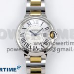 Ballon Bleu 33mm SS/YG AF 1:1 Best Edition Silver Dial on SS/YG Bracelet SEIKO NH05A