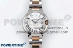 Ballon Bleu 33mm SS/RG AF 1:1 Best Edition Silver Dial on SS/RG Bracelet SEIKO NH05A