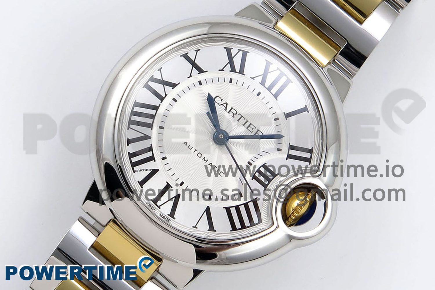 Ballon Bleu 33mm SS/YG AF 1:1 Best Edition Silver Dial on SS/YG Bracelet SEIKO NH05A - Image 2