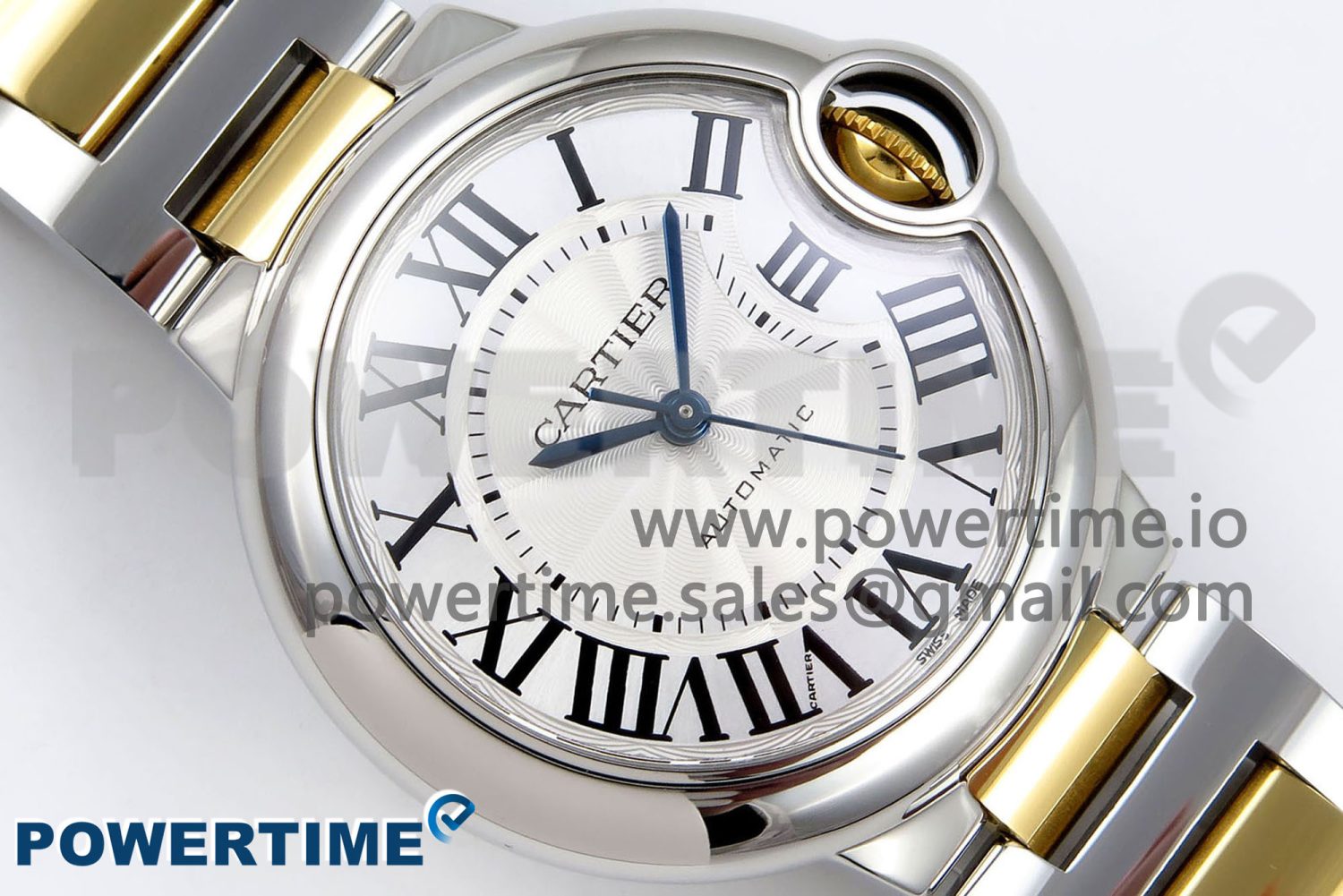 Ballon Bleu 33mm SS/YG AF 1:1 Best Edition Silver Dial on SS/YG Bracelet SEIKO NH05A - Image 3