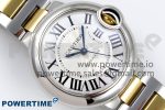 Ballon Bleu 33mm SS/YG AF 1:1 Best Edition Silver Dial on SS/YG Bracelet SEIKO NH05A - Image 3