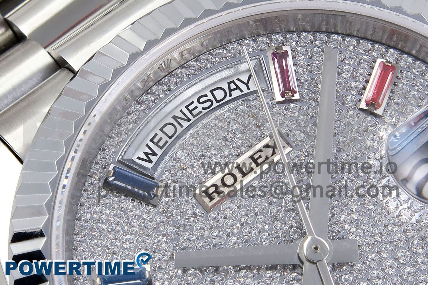 Day Date 36 SS TWSF Best Edition Diamonds Dial on SS Bracelet A2836 - Image 4