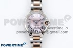 Ballon Bleu 33mm SS/RG AF 1:1 Best Edition Pink MOP Dial on SS/RG Bracelet SEIKO NH05A