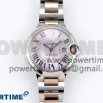 Ballon Bleu 33mm SS/RG AF 1:1 Best Edition Pink MOP Dial on SS/RG Bracelet SEIKO NH05A