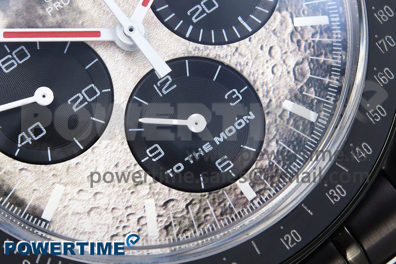 Speedmaster Black Benom PVD Moon RMF Best Edition on PVD Bracelet Lemania HW - Image 5