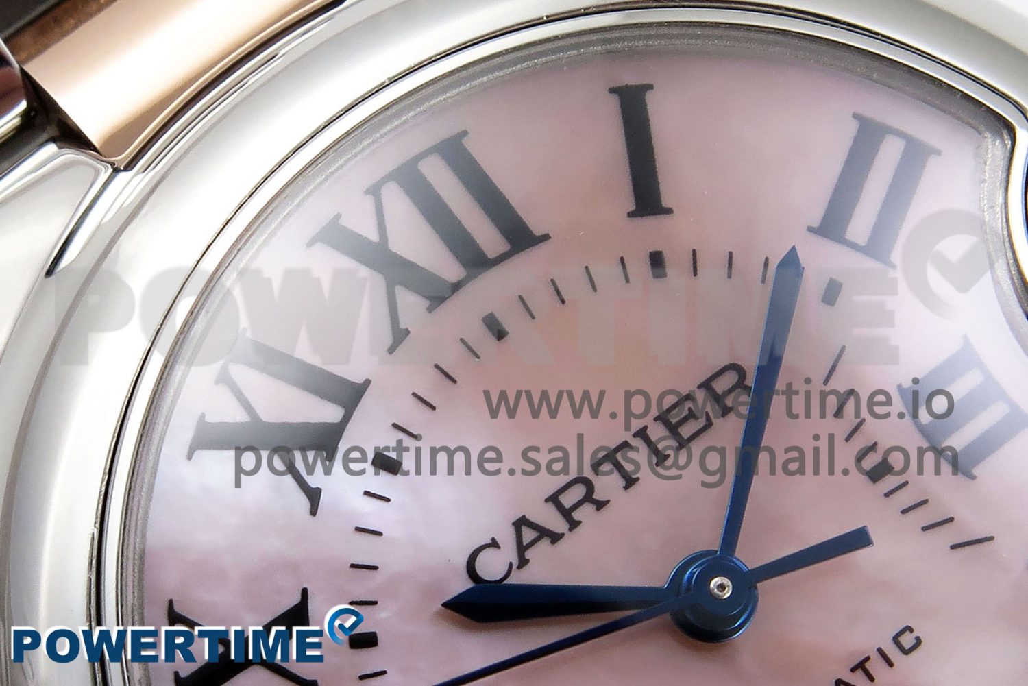 Ballon Bleu 33mm SS/RG AF 1:1 Best Edition Pink MOP Dial on SS/RG Bracelet SEIKO NH05A - Image 4