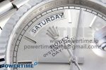 Day Date 36 SS TWSF Best Edition Silver Dial on SS Bracelet A2836 - Image 4