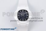 AET Nautilus 5711 White Ceramic AMGF Best Edition Blue Dial on White Rubber Strap MIYOTA 9015